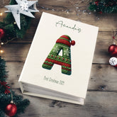 Personalised Cute Christmas Jumper Lettering Photo Album With Sleeves 100 x 6x4 Capacity Family Baby Couples