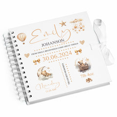 Personalised Baby Scrapbook Photo album With Cute Baby Icons