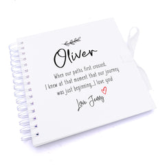 Personalised Anniversary or Love Themed Scrapbook Photo album Gift