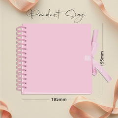 Personalised Mum Keepsake Pink Scrapbook Photo Album With Heart