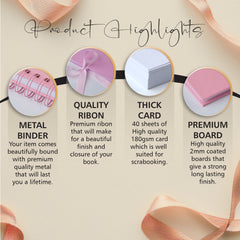 Personalised Mum Keepsake Pink Scrapbook Photo Album With Heart