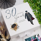 Personalised Any Age Birthday Gift Keepsake Memory Box For Him Gentleman Range 18th, 21st, 30th, 40th, 50th, 60th