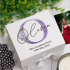 ukgiftstoreonline Personalised Any Name, Alphabet and Sentiment Gift Keepsake Memory Box