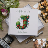 Personalised Christmas Photo Album Family Baby Memories Jumper Lettering