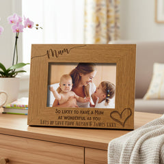 Personalised Mum As Wonderful As You Engraved Photo Frame gift Mum Photo Frame ukgiftstoreonline