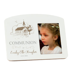 Personalised Communion Photo Frame With Church Background