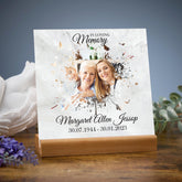 Personalised Condolence Memorial Sympathy Gift Plaque With Photo