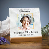 Personalised Memorial Condolence Sympathy Gift Plaque With Photo