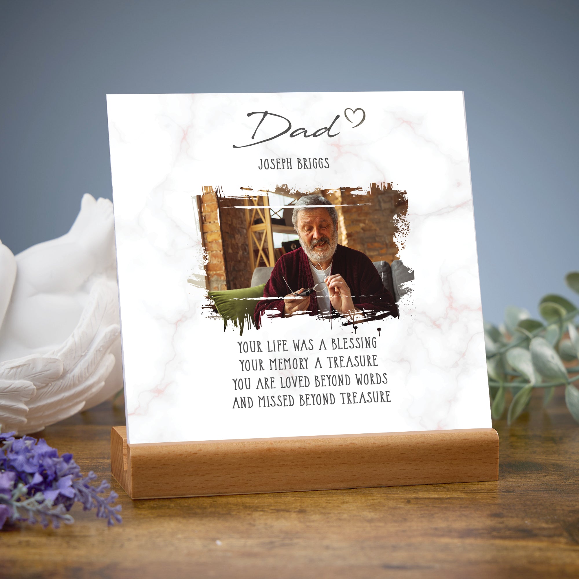 Personalised Sorry for Your Loss Dad Memorial Remembrance Plaque Plaque Sign ukgiftstoreonline