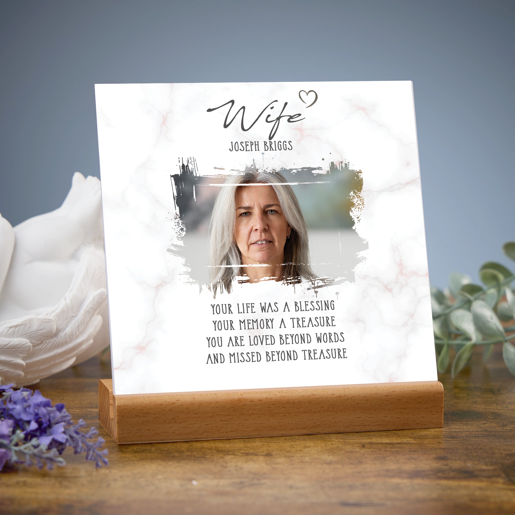 Personalised Sorry for Your Loss Wife Memorial Remembrance Plaque Plaque Sign ukgiftstoreonline