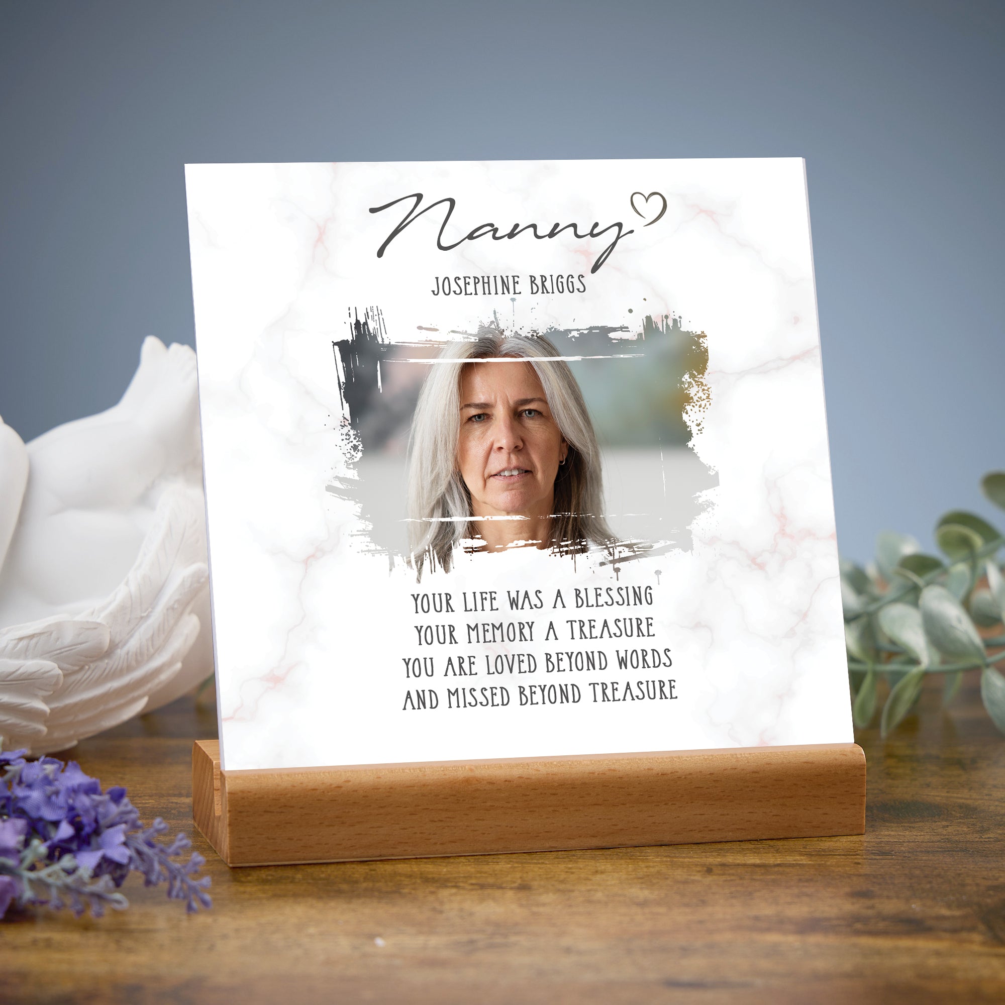 Personalised Sorry for Your Loss Nanny Memorial Remembrance Plaque Plaque Sign ukgiftstoreonline