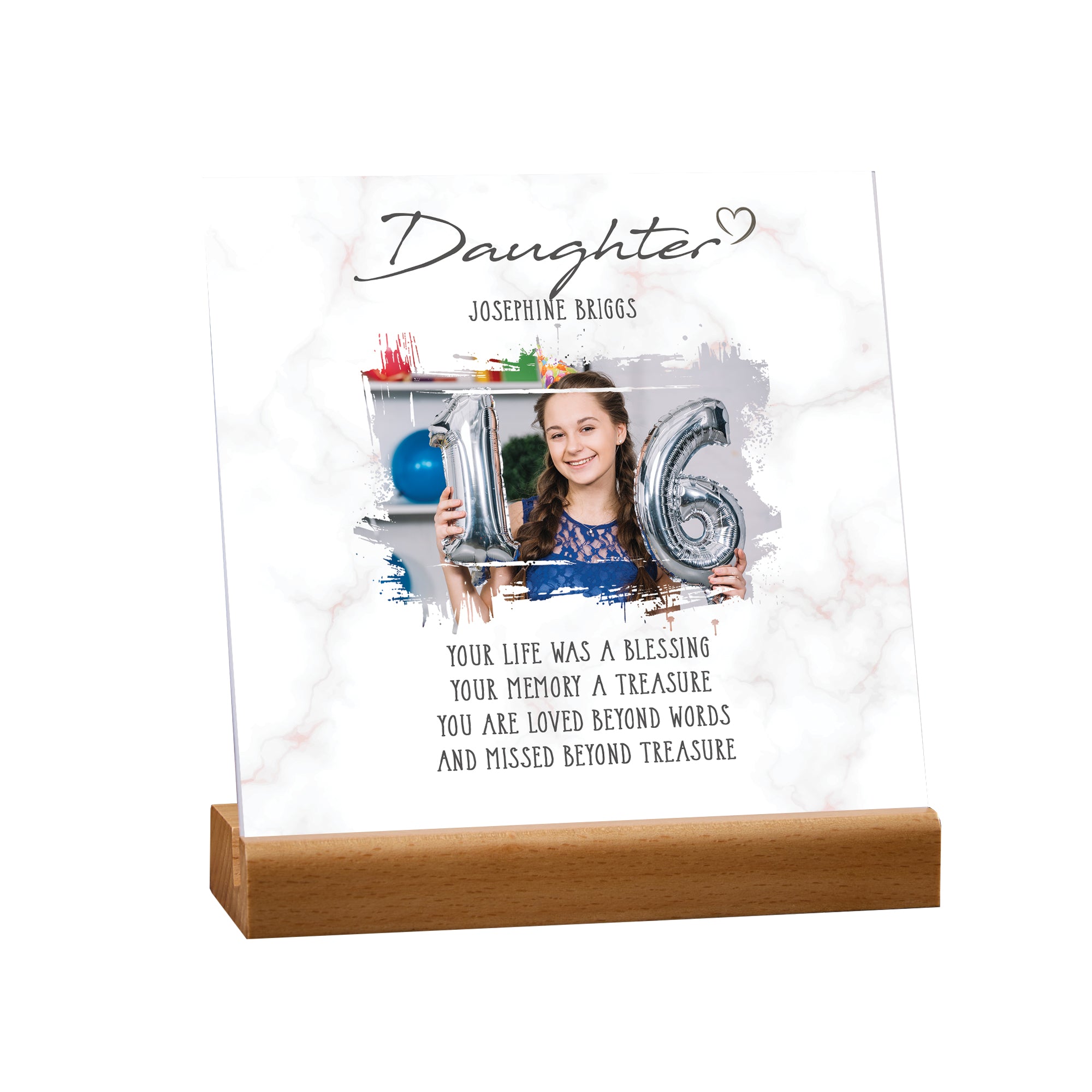 Personalised Sorry for Your Loss Daughter Memorial Remembrance Plaque Plaque Sign ukgiftstoreonline