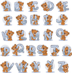 Personalised Teddy Design Baby Boy Photo Album