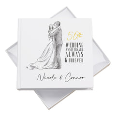 ukgiftstoreonline Personalised 50th Wedding Anniversary Photo album Gift