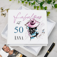 Personalised Fabulous at Any Age Birthday Photo Album Gift 18th, 21st, 30th, 40th, 50th, 60th