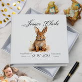 Personalised Baby Photo Album Gift With Woodland Bunny