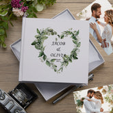 Personalised Wedding Photo Album Gift Floral Heart