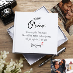 Personalised Love Photo Album Gift Anniversary Valentines