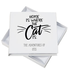Personalised home is where the cat is Photo album