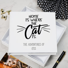 Personalised home is where the cat is Photo album