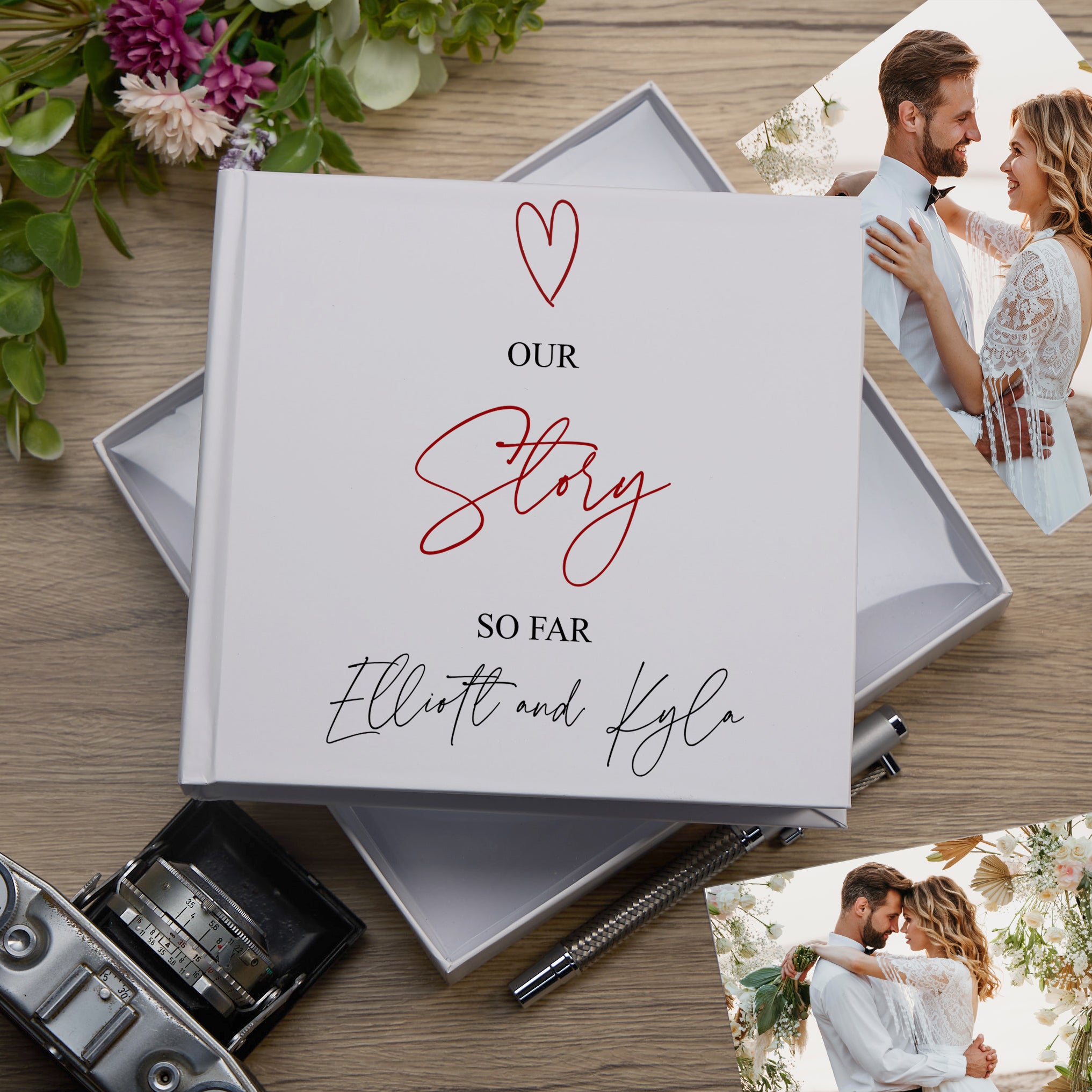 Personalised Our Story So Far Wedding Anniversary Photo Album wedding photo album ukgiftstoreonline