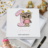 Personalised Baby Girl First Birthday Photo Album