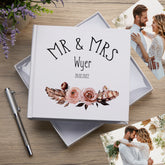 Personalised Boho Style Mr & Mrs Wedding Photo Album