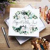 Personalised Birthday Flowers Photo Album