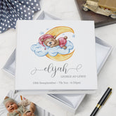 ukgiftstoreonline Personalised Baby Photo Album Gift Teddy On Cloud