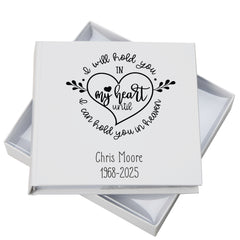Personalised I will hold you in my heart Memorial Remembrance Photo Album