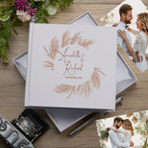 Personalised Wedding Feather Design Photo Album