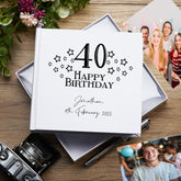 Personalised Any Age Happy Birthday Star Design Photo Album
