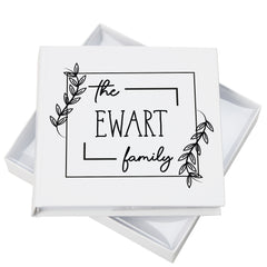 Personalised Family Name Leaf Design Photo Album