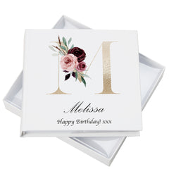 Personalised Gold Letter Monogram Photo Album