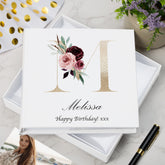 Personalised Gold Letter Monogram Photo Album