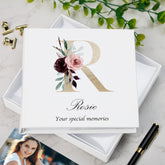 Personalised Gold Letter Monogram Photo Album