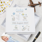 Personalised Baby Boy Elephants Design Photo Album