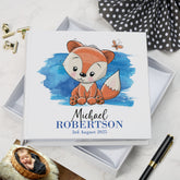 Personalised Baby Boy Cute Fox Design Photo Album