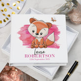 Personalised Baby Girl Cute Fox Design Photo Album