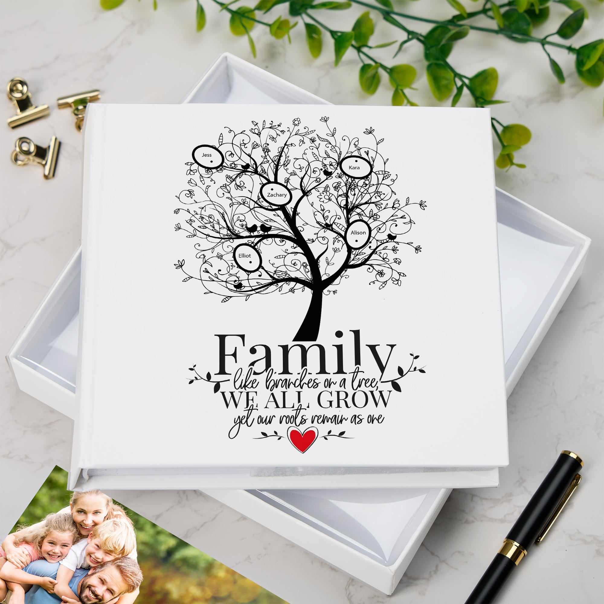 Personalised Family like a branches on a tree Photo Album wedding photo album ukgiftstoreonline