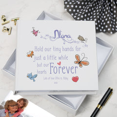 Personalised Nana Hold Our Hands Photo Album