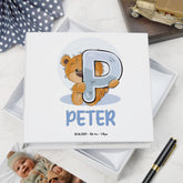 Personalised Teddy Design Baby Boy Photo Album