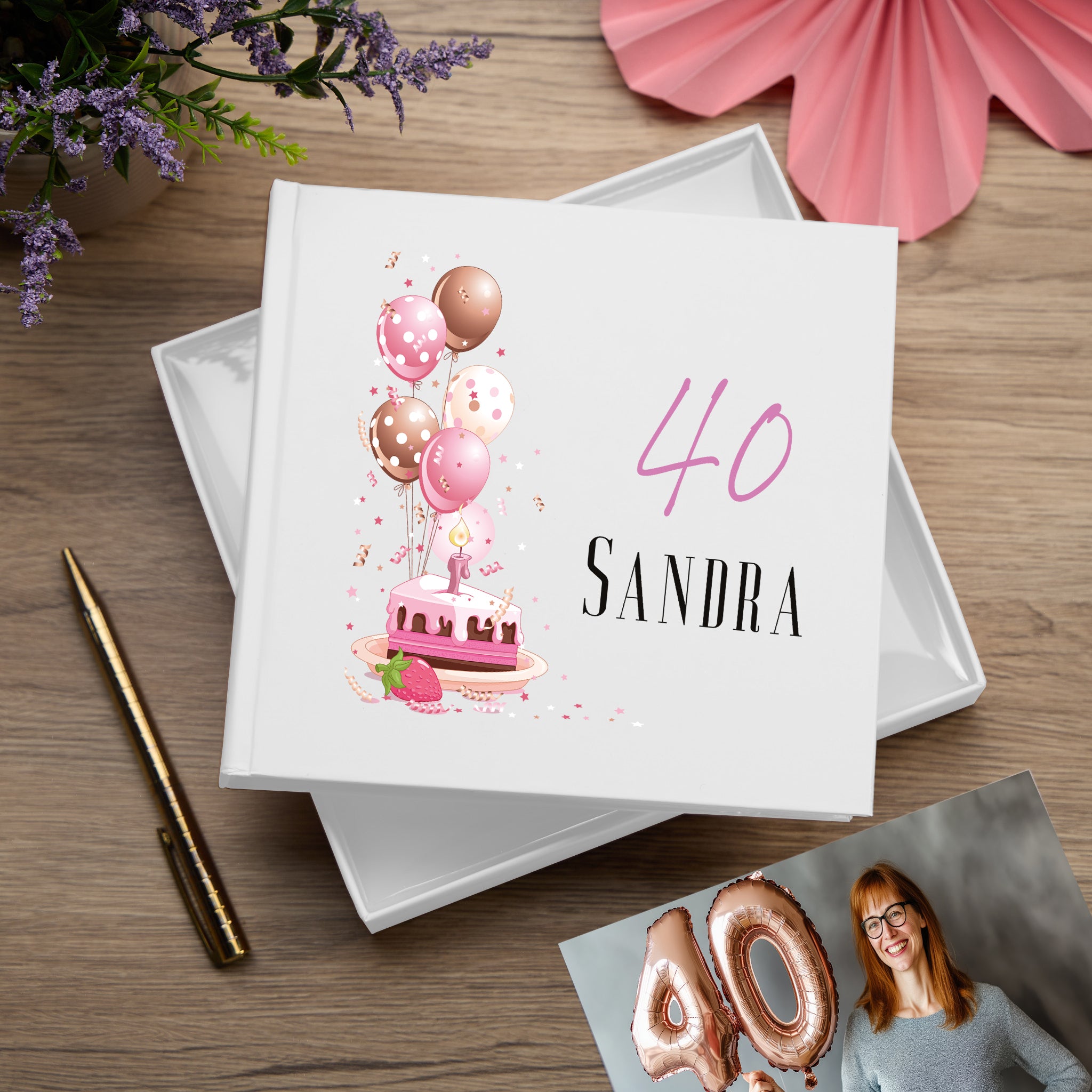Personalised 40th Birthday Gifts for Her photo album personalised photo album ukgiftstoreonline