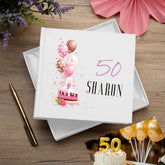 Personalised 50th Birthday Gifts for Her photo album