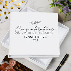 Personalised Retirement Gift Photo Album Memory Keepsake