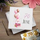 Personalised 70th Birthday Gifts for Her Photo Album