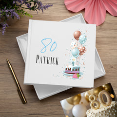 Personalised 80th Birthday Gifts for Him Photo Album