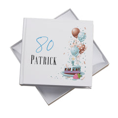 Personalised 80th Birthday Gifts for Him Photo Album