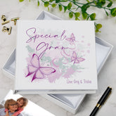 Personalised Special Gran Pink and Purple Butterfly Gift Photo Album