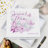 Personalised Special Mum Pink and Purple Butterfly Gift Photo Album